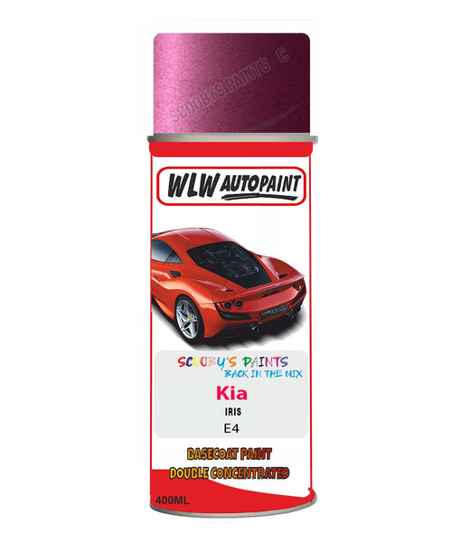 Aerosol Spray Paint For Kia Sportage Iris Colour Code E4