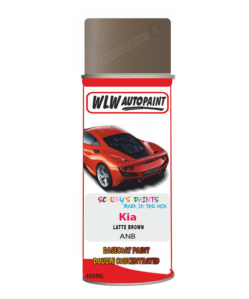 Aerosol Spray Paint For Kia Soul Latte Brown Colour Code Anb