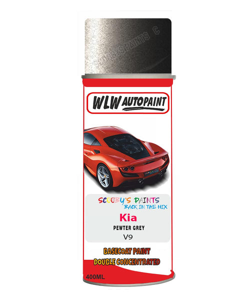 Aerosol Spray Paint For Kia Sephia Pewter Grey Colour Code V9