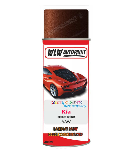 Aerosol Spray Paint For Kia Soul Russet Brown Colour Code Aaw