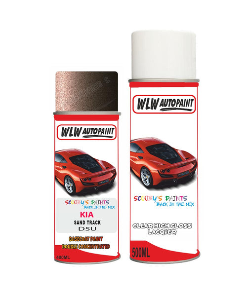 Aerosol Spray Paint For Kia Sportage Sand Track Colour Code D5U – Auto ...