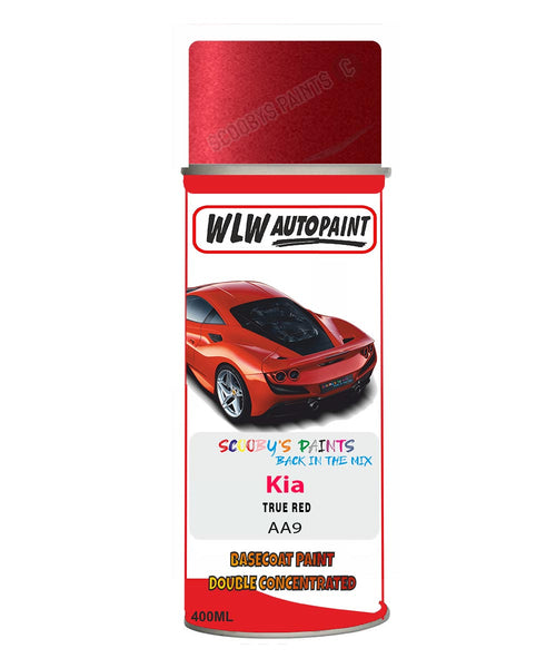 Aerosol Spray Paint For Kia Ceed True Red Colour Code Aa9