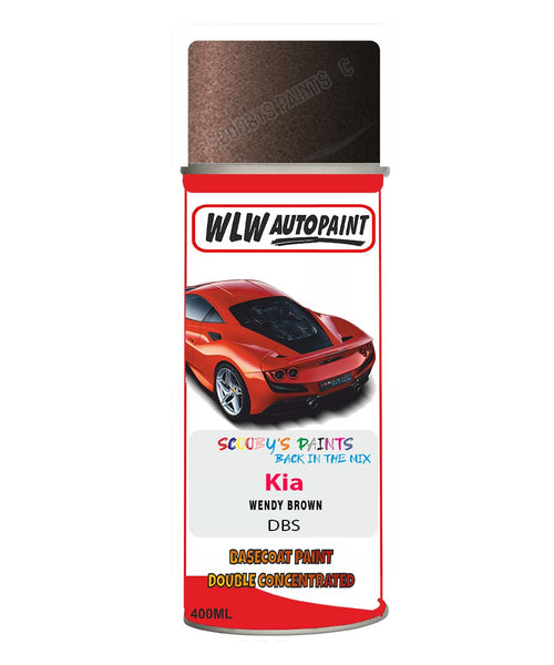 Aerosol Spray Paint For Kia Rio Wendy Brown Colour Code Dbs