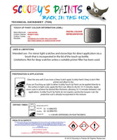 land rover discovery mk2 bonatti grey colour data instructions lal 659 touch up Paint