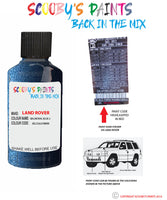 land rover range rover sport balmoral blue 2 paint code sticker location jig 2363 nmm touch up Paint