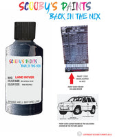 land rover range rover sport balmoral blue paint code sticker location 938 jad 662 touch up Paint