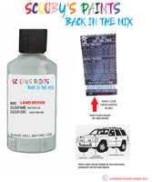 land rover evoque baltoro ice paint code sticker location 2202 1be jar touch up Paint