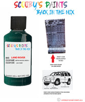 land rover range rover british racing green 5 paint code sticker location 2241 har touch up Paint