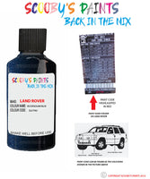 land rover range rover sport buckingham blue paint code sticker location jgj 796 touch up Paint