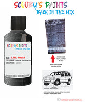land rover defender charcoal niagara black paint code sticker location lvd 574 touch up Paint