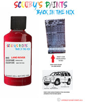 land rover range rover sport firenza red paint code sticker location 868 1af cah touch up Paint