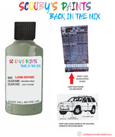 land rover lr4 grasmere green paint code sticker location 2207 1cd hbv touch up Paint