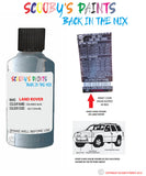 land rover freelander icelandic blue paint code sticker location 621 1254 jel touch up Paint