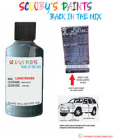 land rover freelander karoo blue paint code sticker location jfb 698 touch up Paint