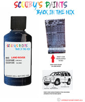 land rover lr4 loire blue paint code sticker location 942 jbm touch up Paint