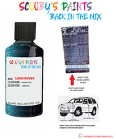 land rover range rover lugano teal paint code sticker location jmb 963 touch up Paint