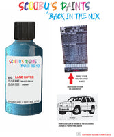 land rover freelander mauritius blue paint code sticker location jyb 864 touch up Paint