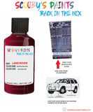 land rover lr4 montalcino red paint code sticker location 952 cax 1ah touch up Paint
