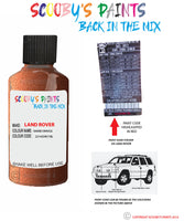 land rover range rover evoque namib orange paint code sticker location 2214 eav 1bl touch up Paint