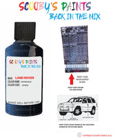 land rover freelander oxford blue paint code sticker location jsj 602 touch up Paint
