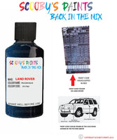 land rover lr4 prussian blue paint code sticker location jfy 790 touch up Paint