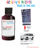 land rover range rover rousillon red paint code sticker location chp 874 touch up Paint