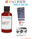 land rover freelander rutland red paint code sticker location cpq 607 touch up Paint