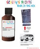 land rover range rover sonoran solera brown paint code sticker location auj 508 touch up Paint