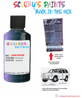 land rover range rover spectral blue paint code sticker location 789 662 jfx touch up Paint