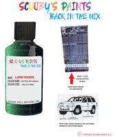 land rover range rover spectral brg green 6 paint code sticker location hig 2371 nmz touch up Paint