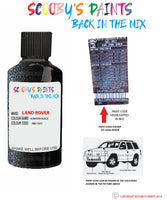 land rover range rover sport sumatra black paint code sticker location pbf 797 touch up Paint