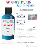 Paint For Fiat/Lancia 500 Laser Blue Code Pbj Car Touch Up Paint