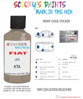 Paint For Fiat/Lancia 500 Latte Code Kta Car Touch Up Paint