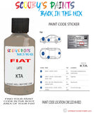 Paint For Fiat/Lancia 500 Latte Code Kta Car Touch Up Paint
