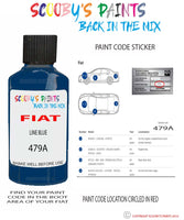 Paint For Fiat/Lancia Ducato Van Line Blue Code 479A Car Touch Up Paint
