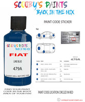 Paint For Fiat/Lancia Qubo Line Blue Code 479A Car Touch Up Paint