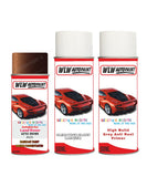 land rover range rover aztec brown aerosol spray car paint can with clear lacquer aus 719 ays