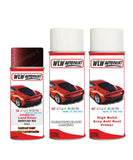 land rover range rover bardolino red aerosol spray car paint can with clear lacquer 840 661 cag