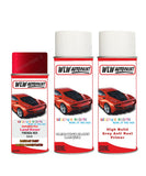 land rover range rover firenza red aerosol spray car paint can with clear lacquer 868 1af cah