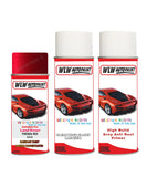 land rover discovery mk4 firenza red aerosol spray car paint can with clear lacquer 868 1af cah