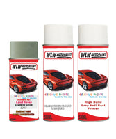 land rover defender grasmere green aerosol spray car paint can with clear lacquer 2207 1cd hbv