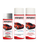 land rover range rover hakuba silver aerosol spray car paint can with clear lacquer 2459 mgh 1du