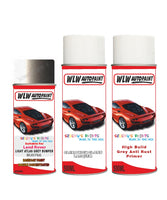 land rover range rover evoque light atlas grey bumper aerosol spray car paint can with clear lacquer bu0766