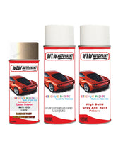land rover freelander maya gold aerosol spray car paint can with clear lacquer gan 846