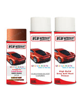 land rover lr4 namib orange aerosol spray car paint can with clear lacquer 2214 eav 1bl