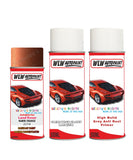 land rover evoque namib orange aerosol spray car paint can with clear lacquer 2214 eav 1bl