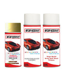 land rover range rover ordos yellow aerosol spray car paint can with clear lacquer fat 928