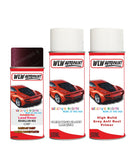 land rover range rover rousillon red aerosol spray car paint can with clear lacquer chp 874