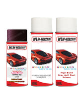 land rover range rover ruffina red aerosol spray car paint can with clear lacquer ccd 2305