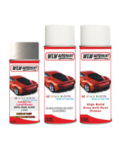 land rover range rover evoque seoul pearl silver aerosol spray car paint can with clear lacquer 2340 mfv 1cs